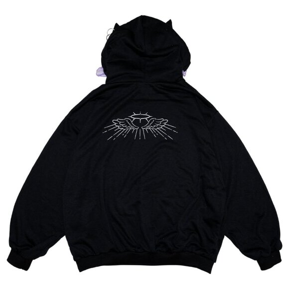 ACDC RAG Baby Punk Devil Punk Oversized Hoodie - Picture 2 of 9